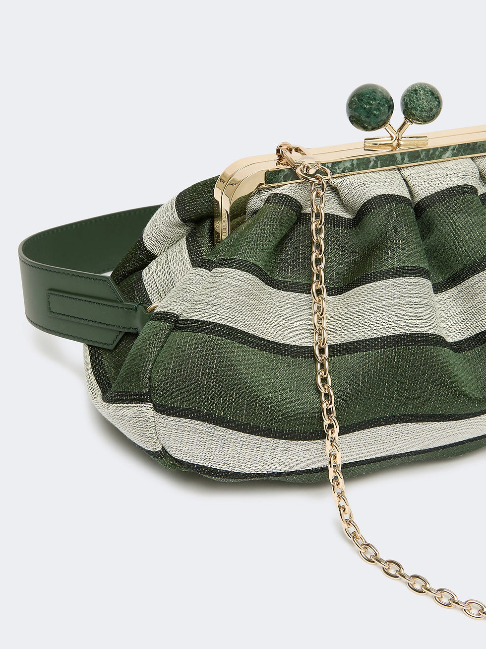Miniatura: MAX MARA WEEKEND Pasticcino Bag medium in jacquard di lino, seta, cotone salvia