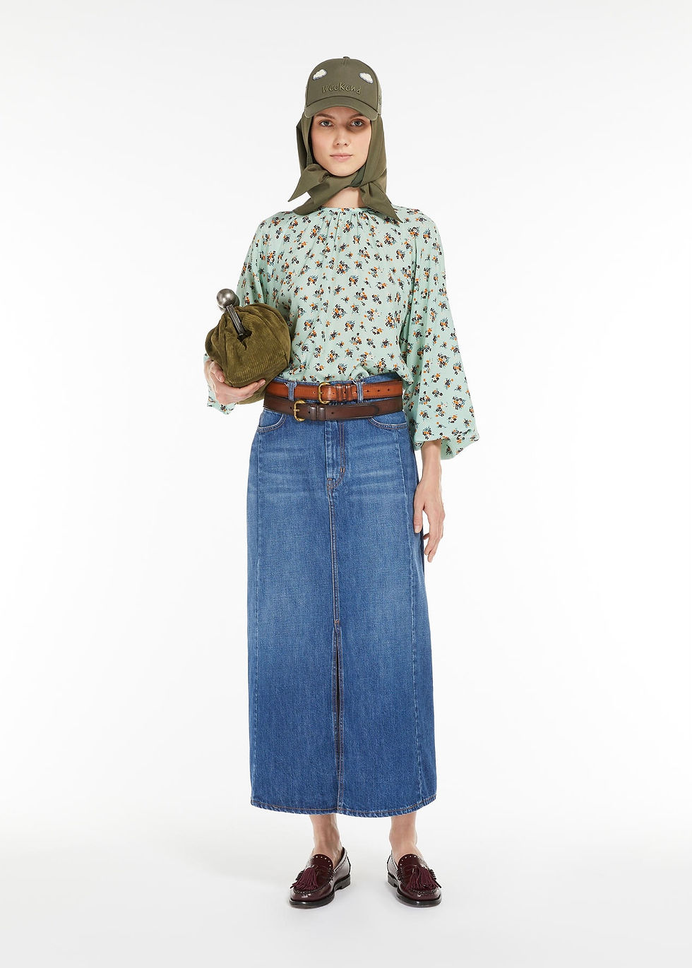 Miniatura: MAX MARA WEEKEND Blusa in crêpe de chine di pura seta T. 42