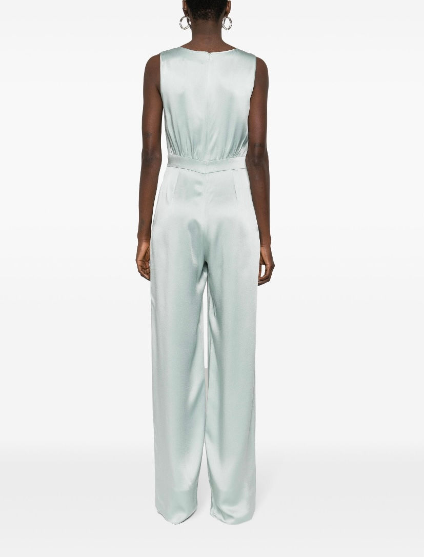 Thumbnail: MAX MARA STUDIO Tuta intera a gamba ampia verde acqua T. 42