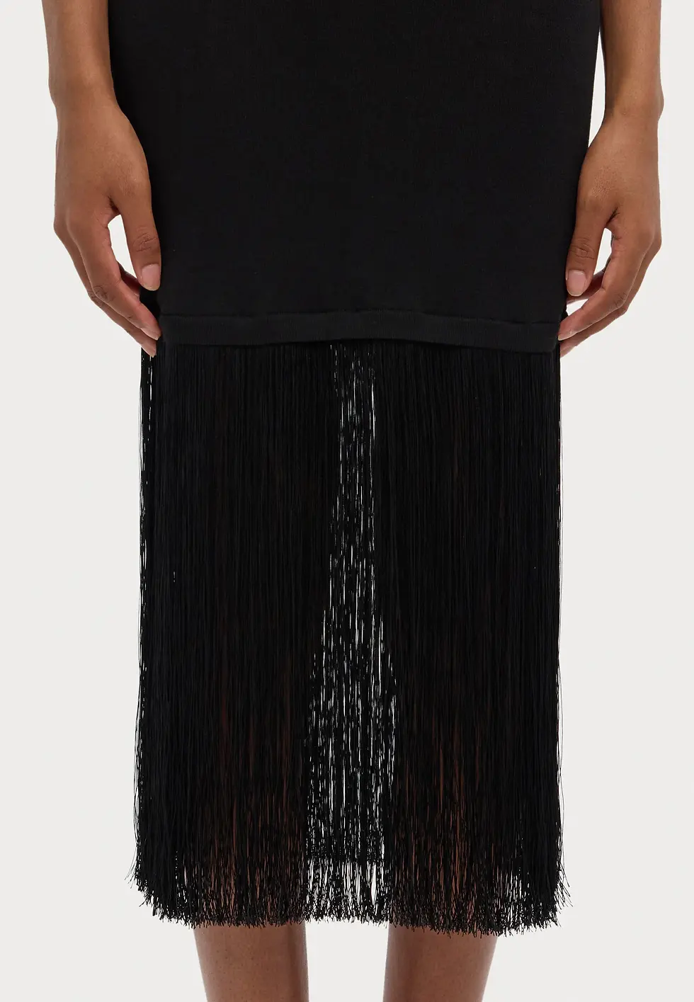 Miniatura: MARELLA Abito midi in maglia con frange T.42