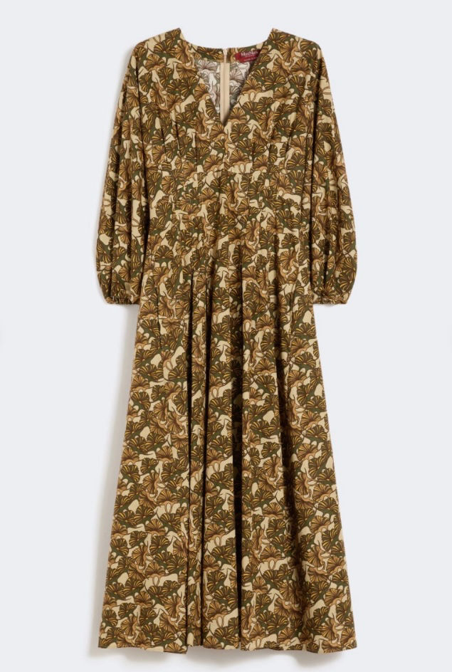 Miniatura: MAX MARA STUDIO Abito in popeline di cotone stampato  T.42