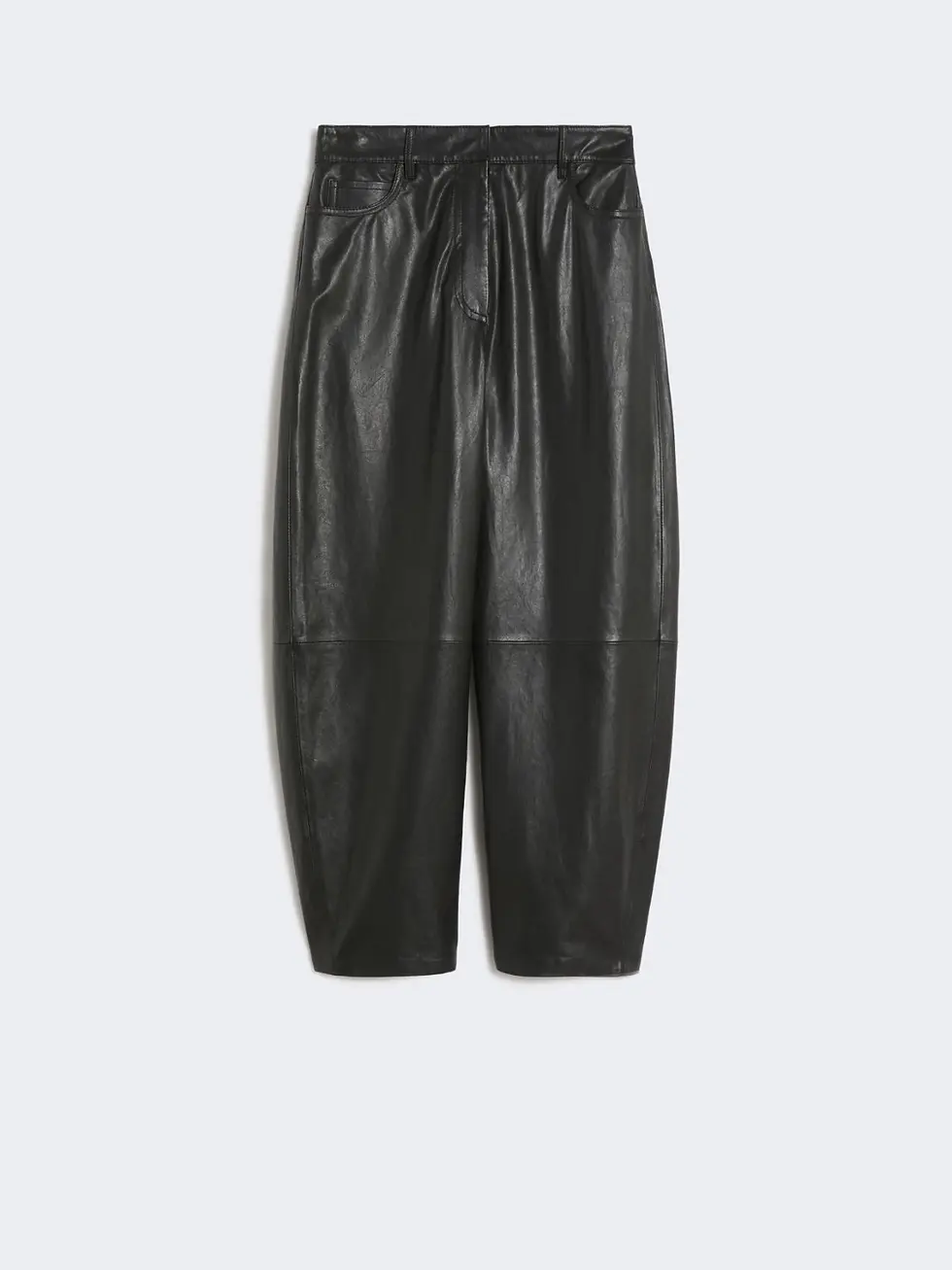 Miniatura: MAX MARA WEEKEND Pantalone in pelle nero T. 42