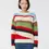Miniatura: MAX MARA WEEKEND Maglia intarsiata in cotone multicolor T. 42
