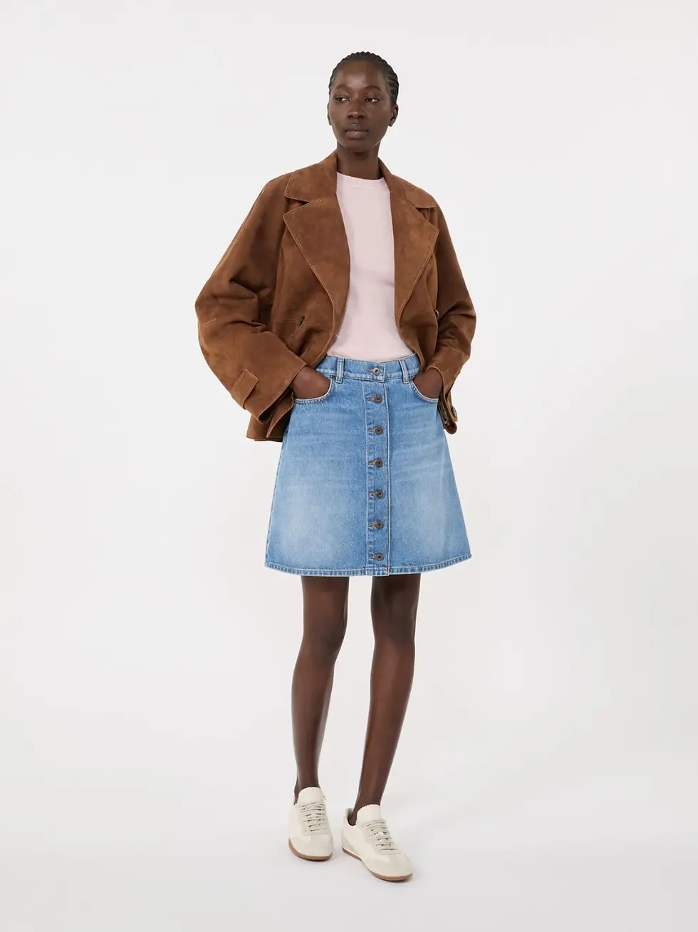 Miniatura: MAX MARA WEEKEND Maglia basic lana e cashmere rosa T.42