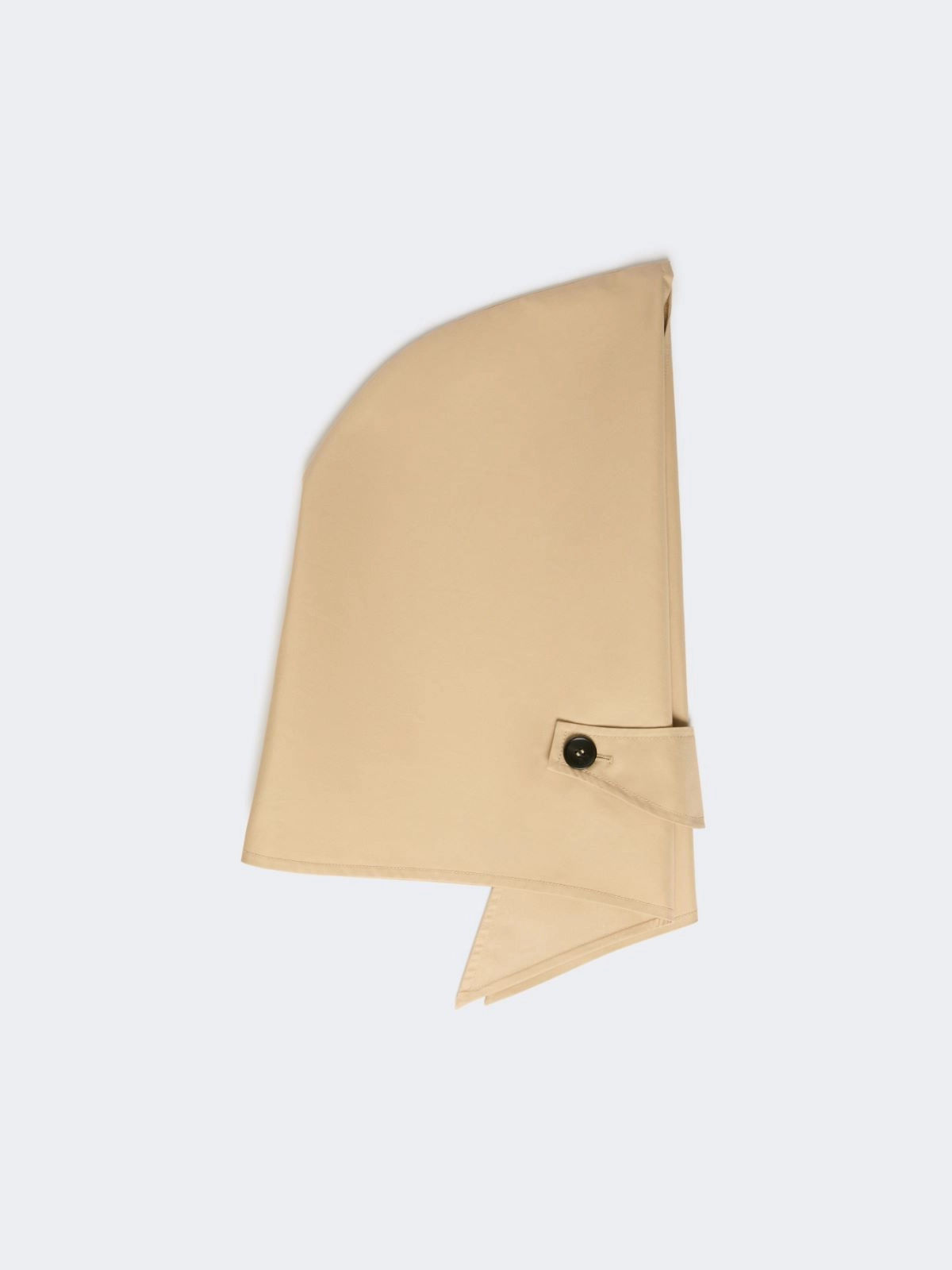 MAX MARA WEEKEND Cappello foulard in gabardina antigoccia beige 