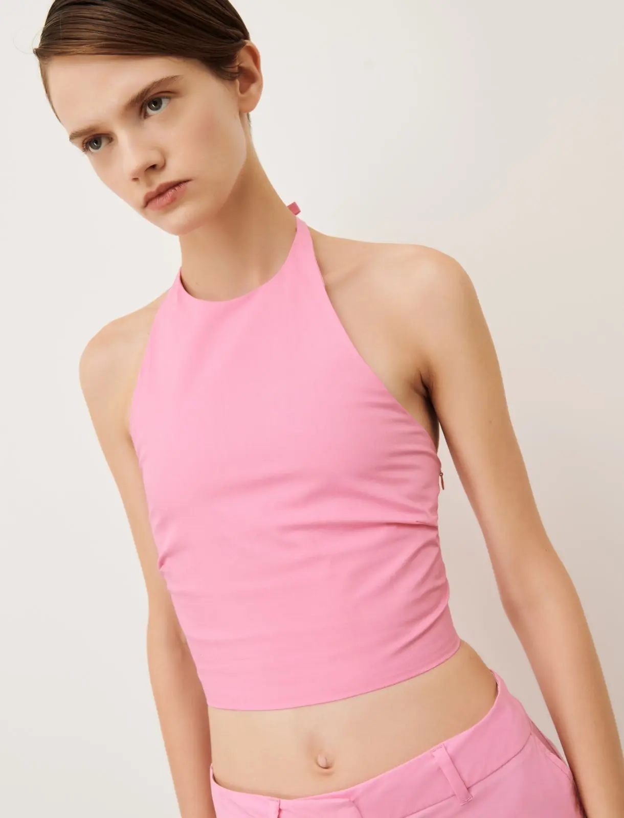 MARELLA Top cropped rosa T. 42 