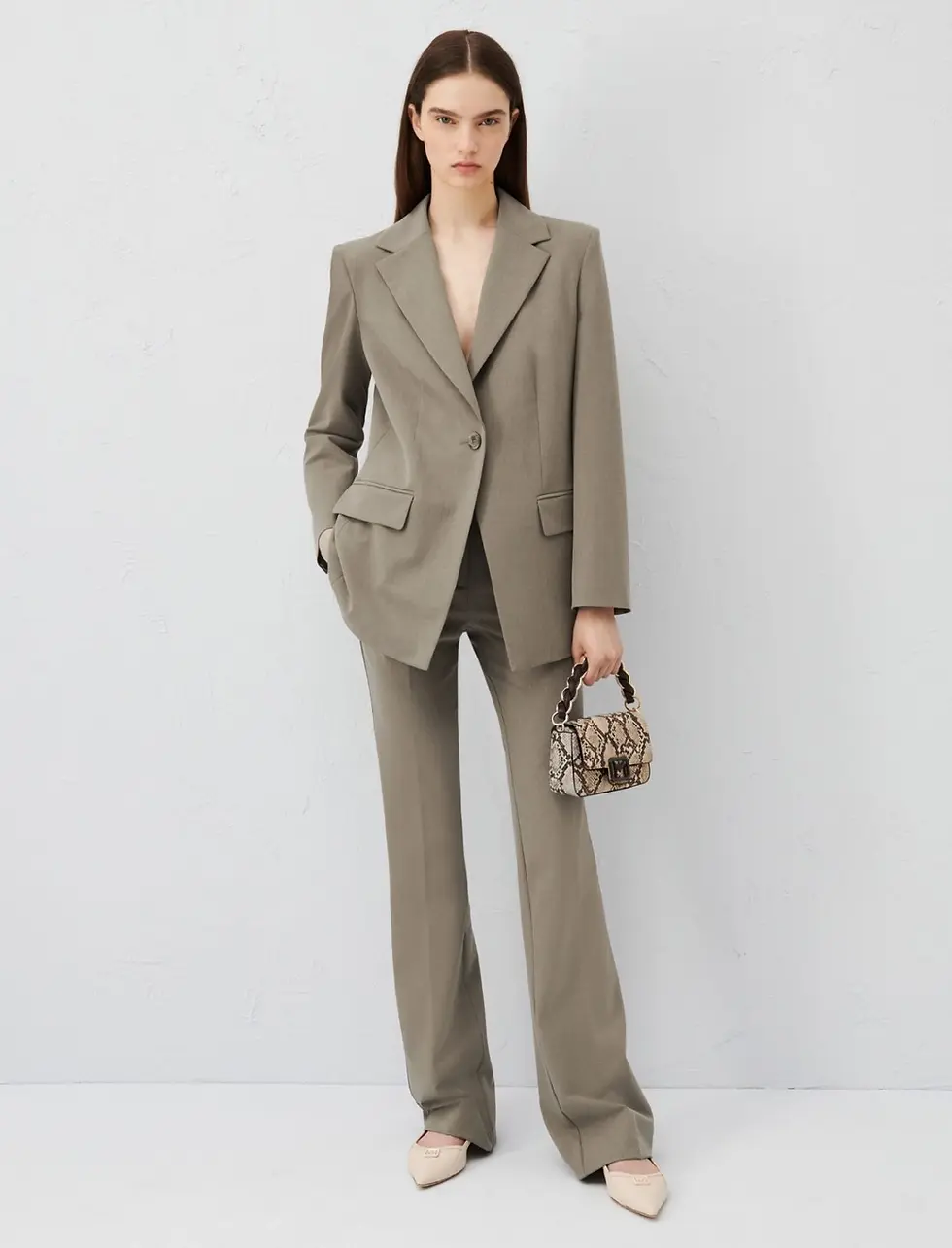 MARELLA Pantaloni flare taupe T. 42