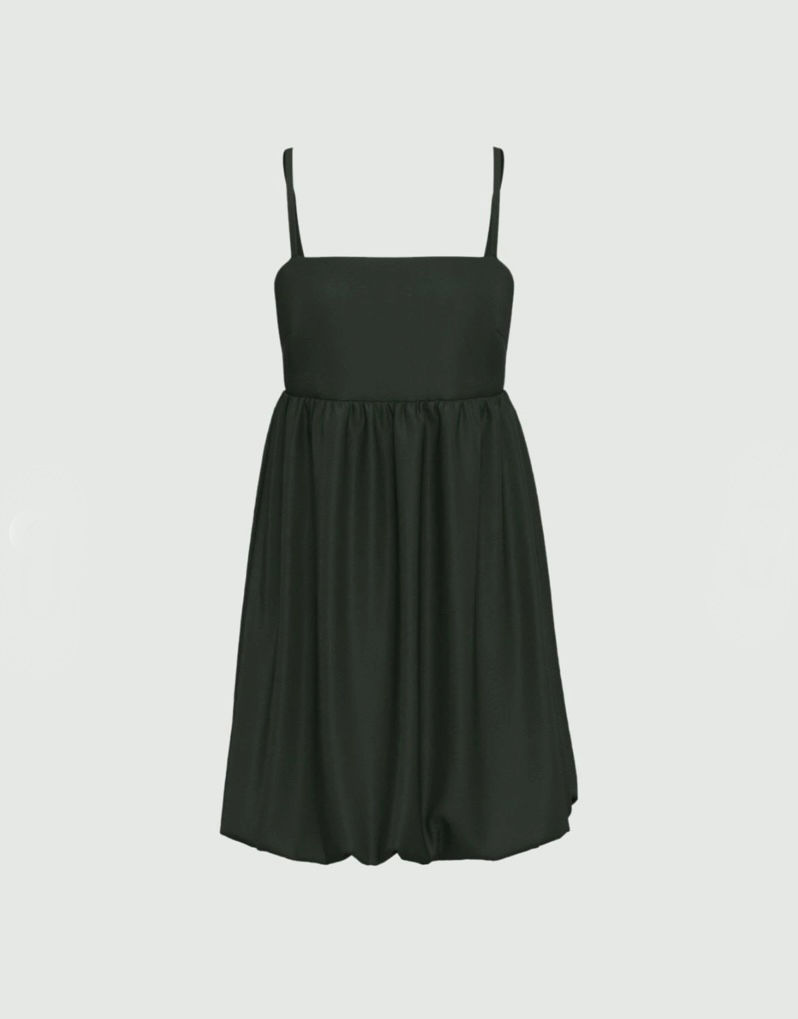 Miniatura: EMME MARELLA Abito bustier con gonna a palloncino verde T. 42