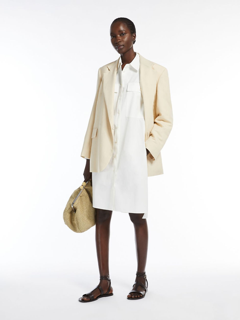 Miniatura: MAX MARA WEEKEND Abito chemisier in popeline T. 42