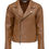 Thumbnail: MAX MARA LEISURE Giacca ecopelle cognac T.42