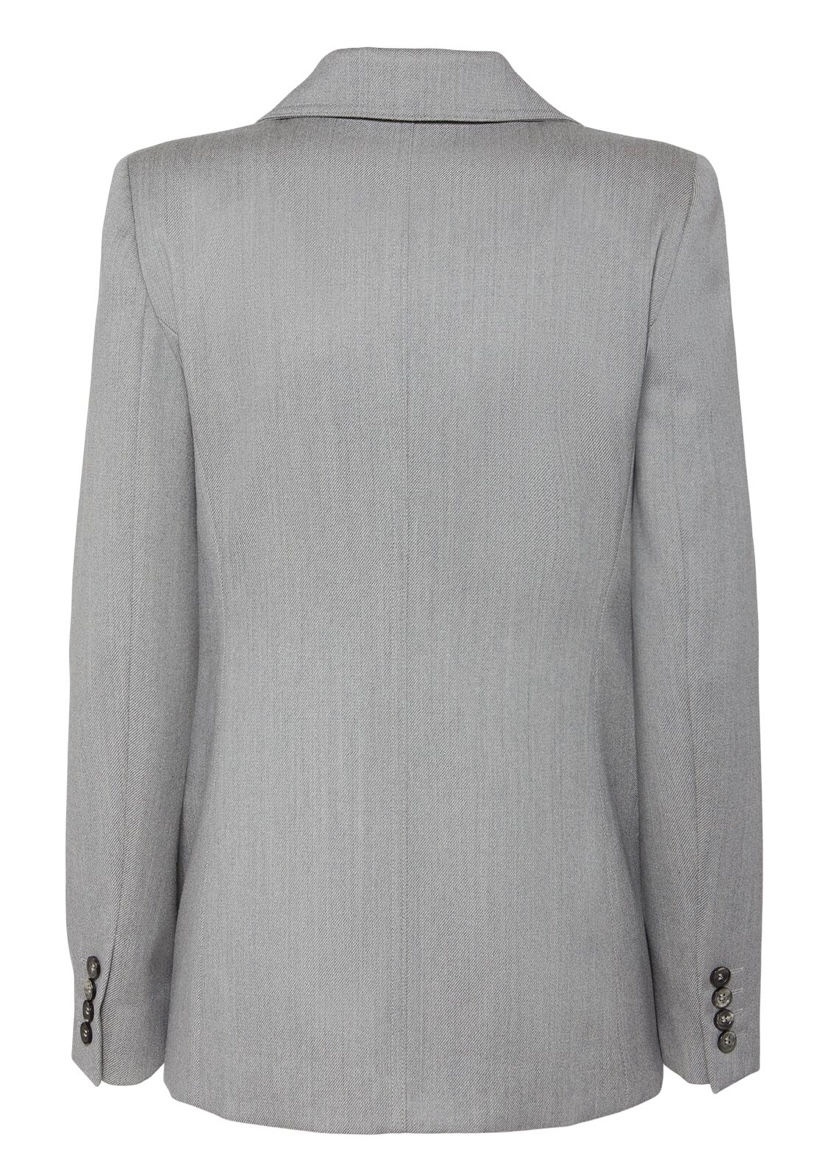 Miniatura: MAX MARA Blazer slim fit in lana grigio T. 42