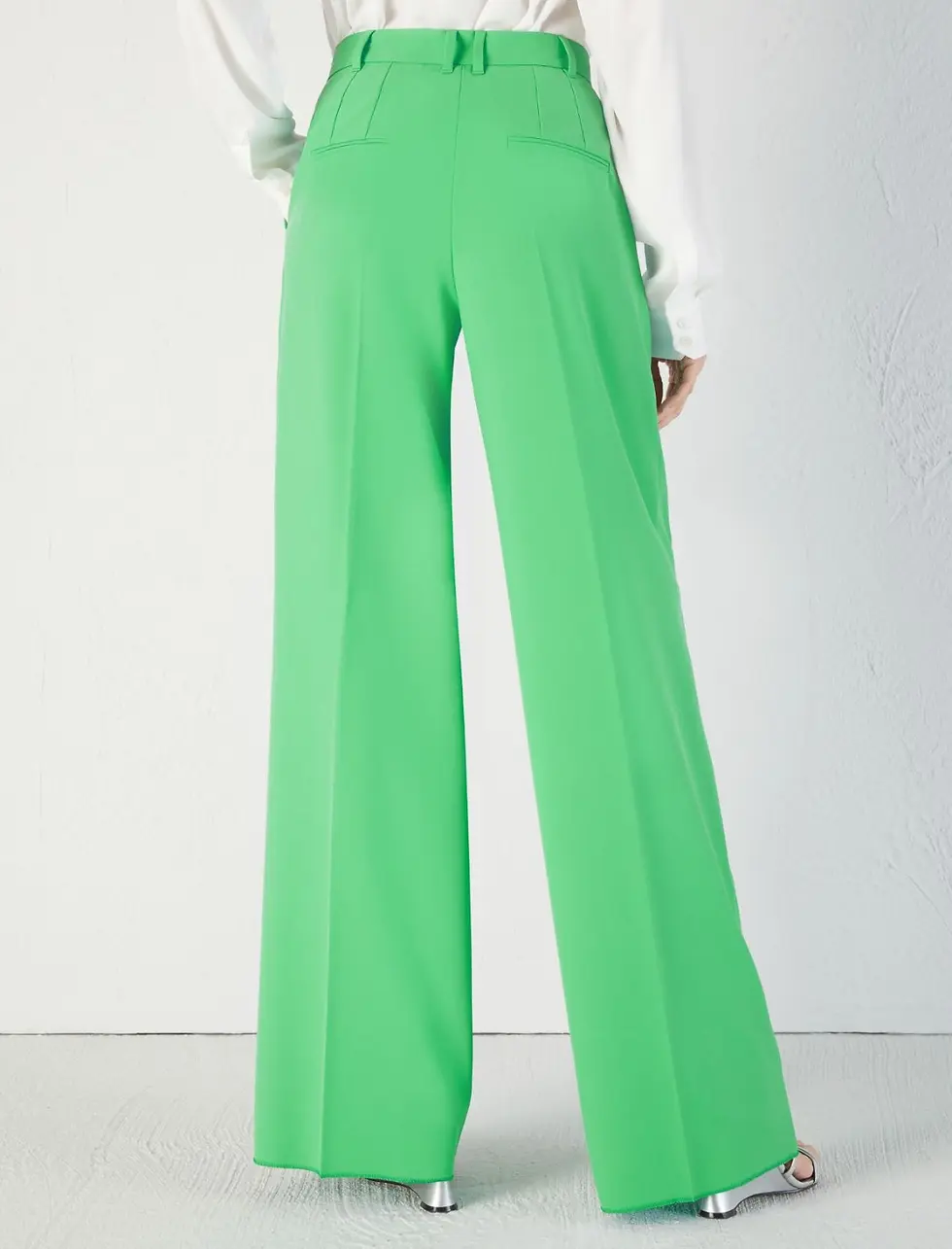 Thumbnail: MARELLA Pantaloni straight leg verde lime T. 42