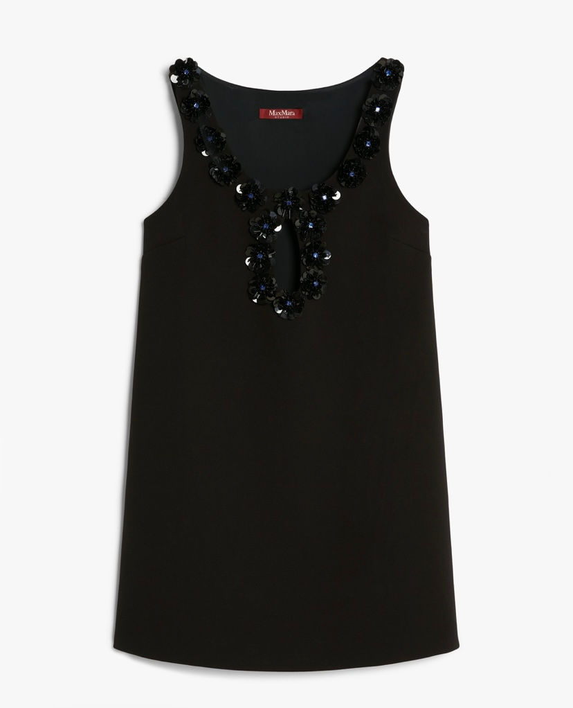 Thumbnail: MAX MARA STUDIO Abito corto in sablé ricamato T. 42