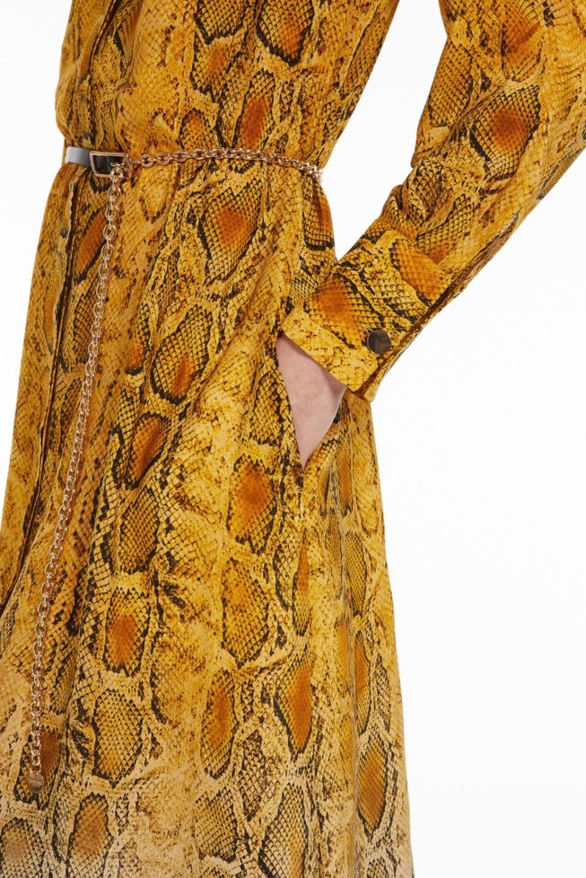 Miniatura: MAX MARA STUDIO Abito chemisier in seta stampata T. 42