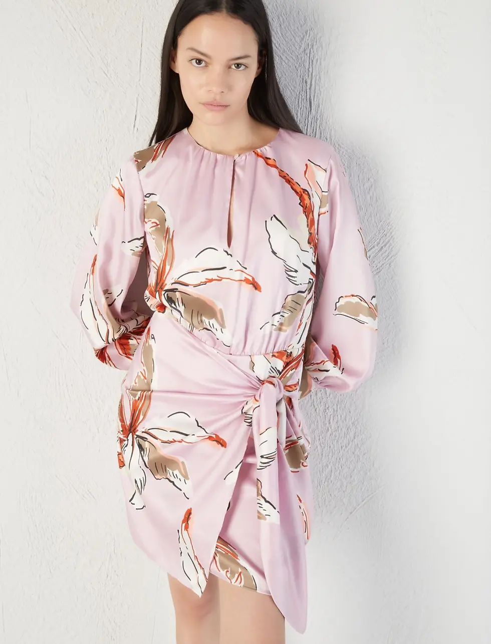 Miniatura: MARELLA Abito con drappeggio fantasia T. 42