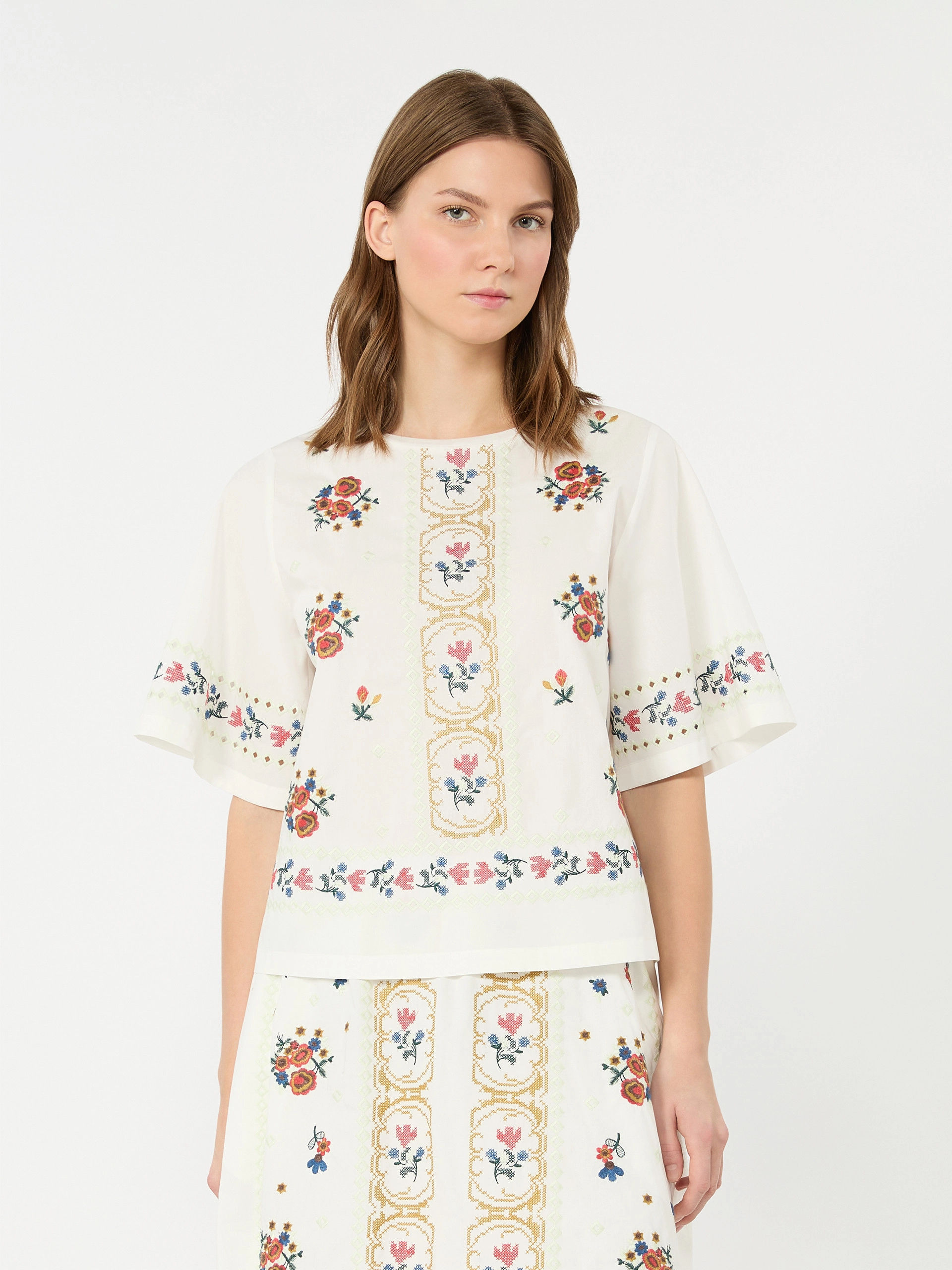 MAX MARA WEEKEND T-shirt con ricami T. 42