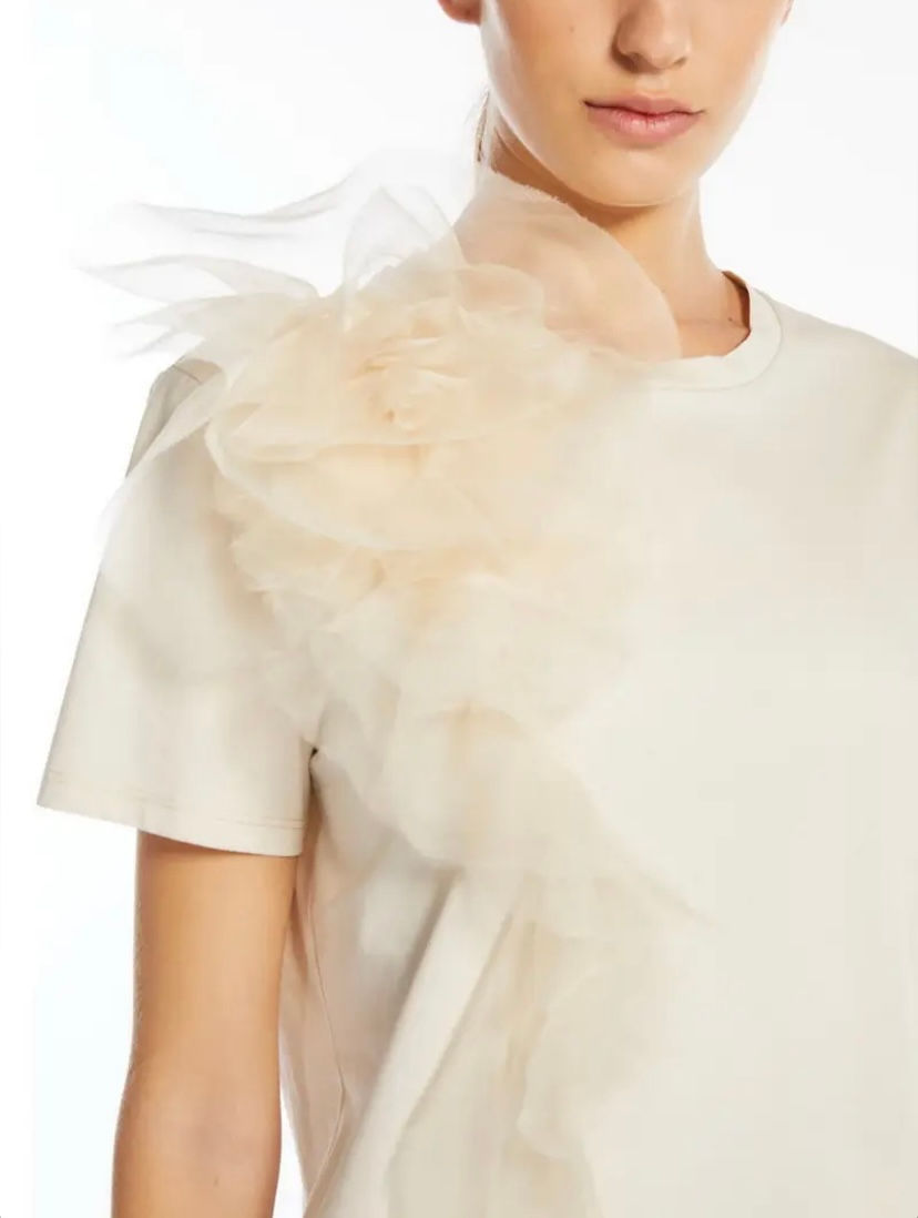 Miniatura: MAX MARA STUDIO T-shirt in jersey con applicazione T. 42