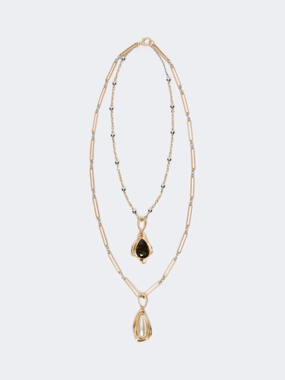 MAX MARA WEEKEND Collana in metallo e resina oro