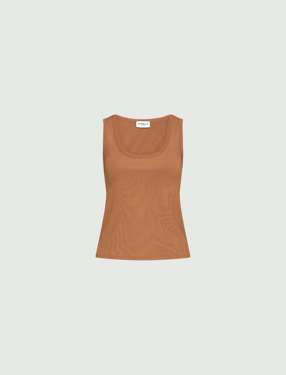 Miniatura: MARELLA Top in jersey a costine tabacco T. 42
