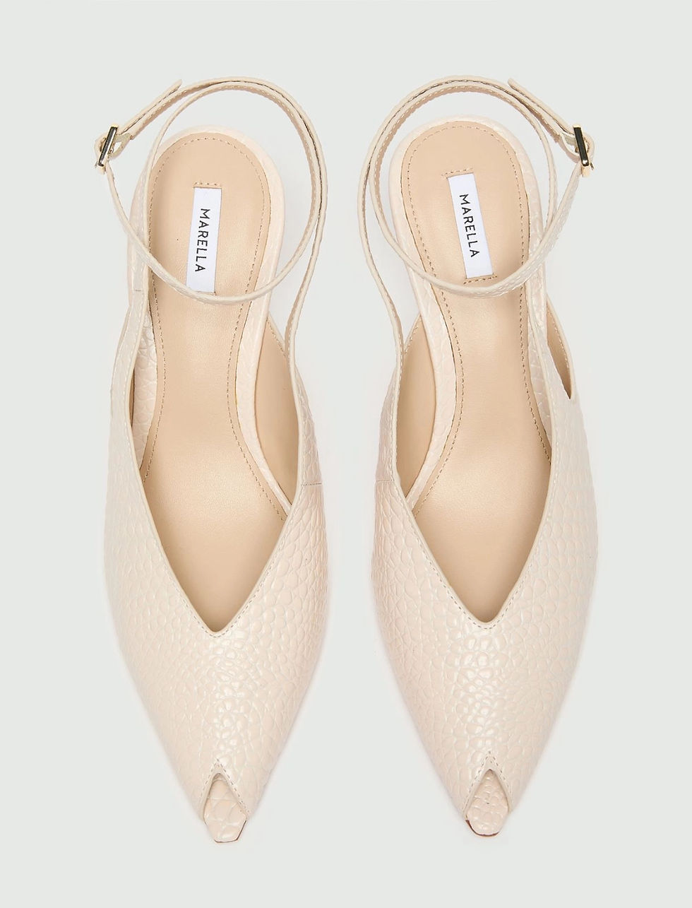 Miniatura: MARELLA Slingback in pelle stampata avorio N.37