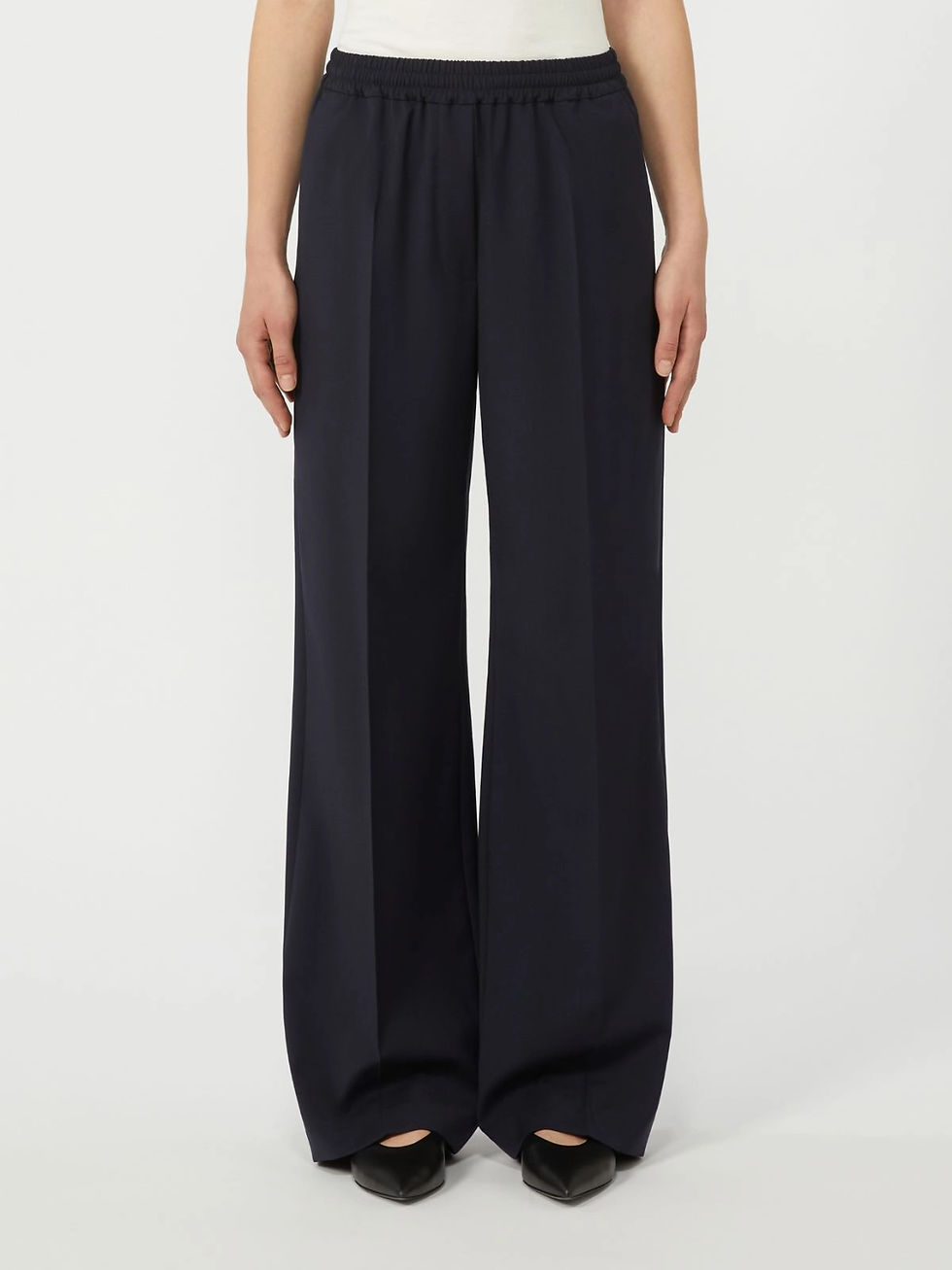 Thumbnail: MAX MARA WEEKEND Pantalone in tela di pura lana 