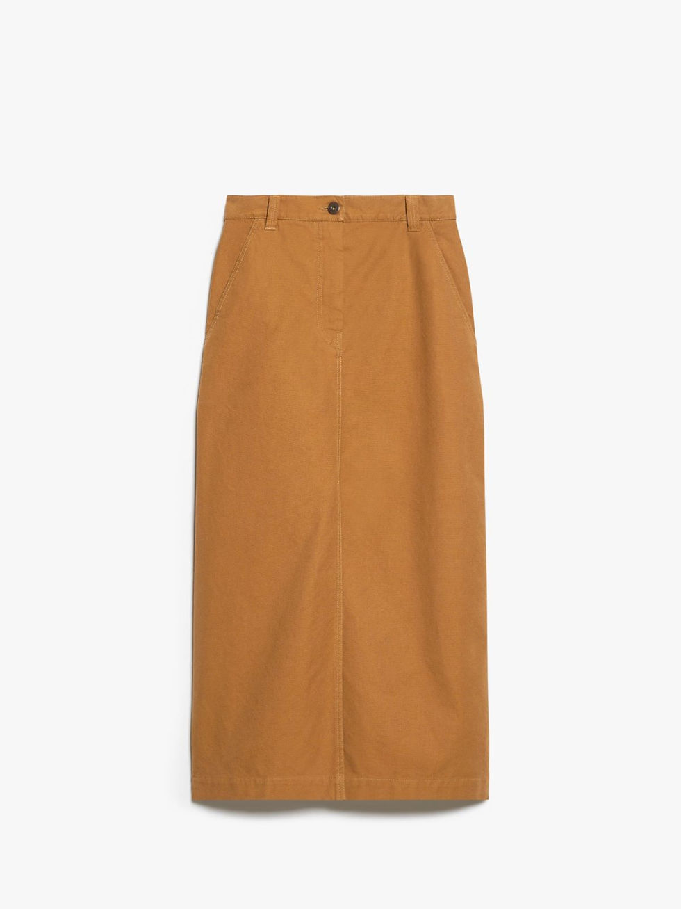 Miniatura: MAX MARA WEEKEND Gonna lunga in canvas terra T. 42