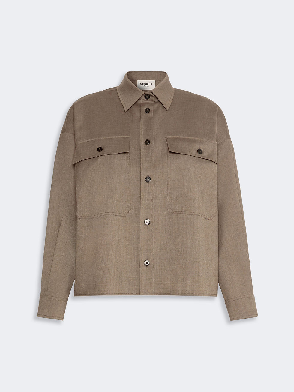 Miniatura: MAX MARA WEEKEND Giacca in batavia di lana stretch marron glace 
