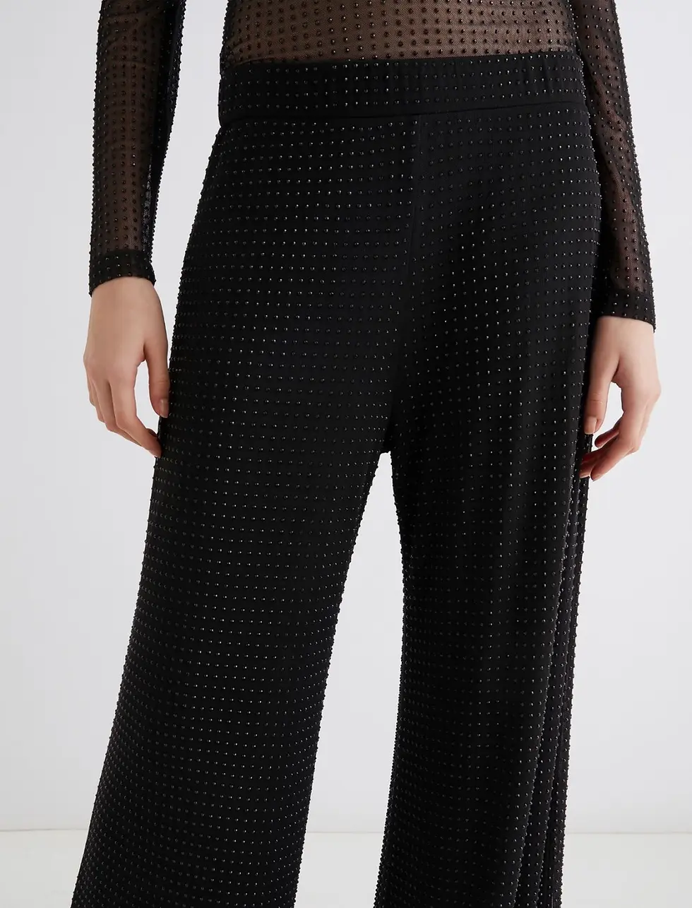 Thumbnail: MARELLA Pantalone in jersey con strass T.42