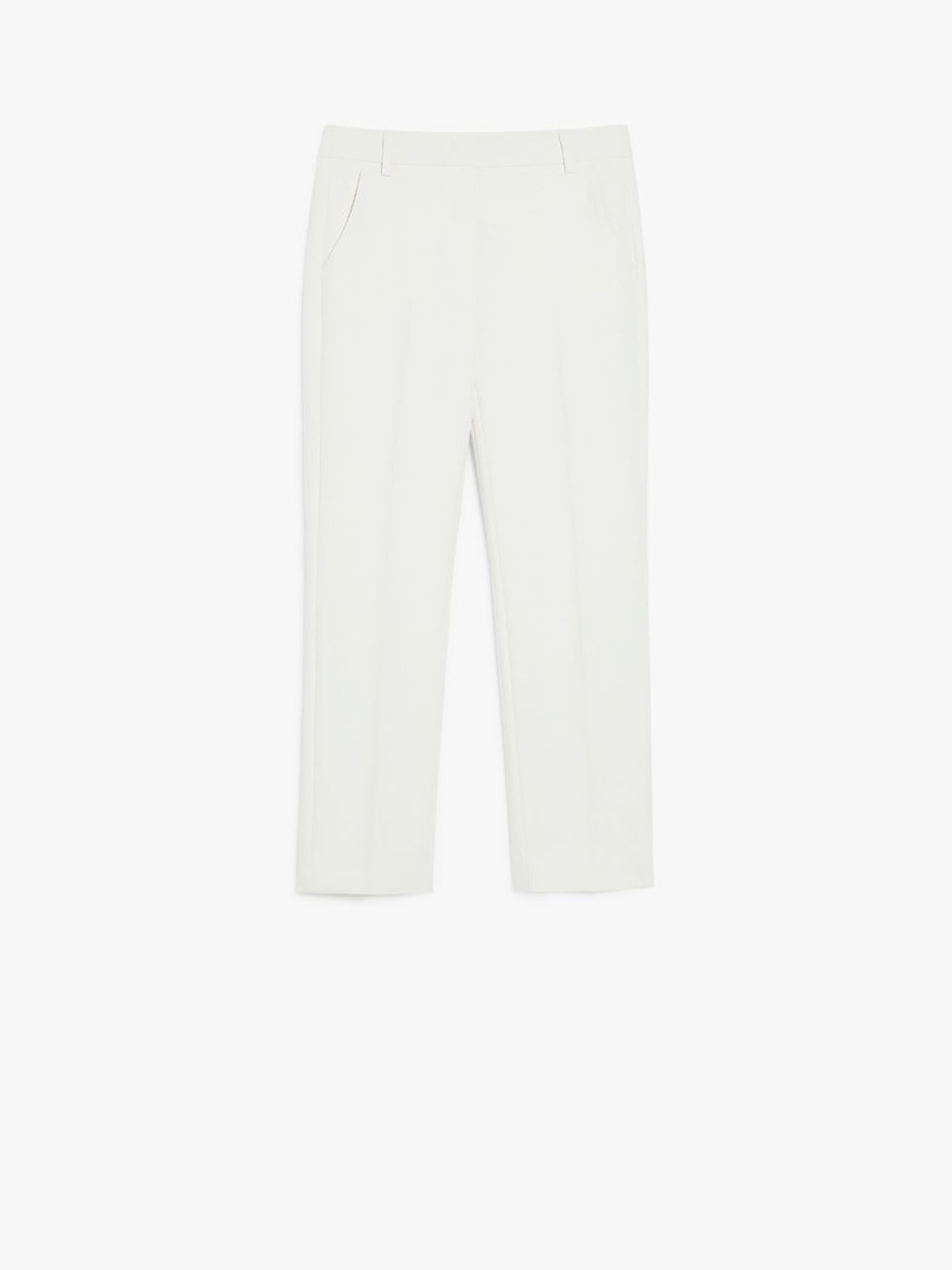 Miniatura: MAX MARA WEEKEND Pantalone in doppia tela di viscosa ecrú T. 42