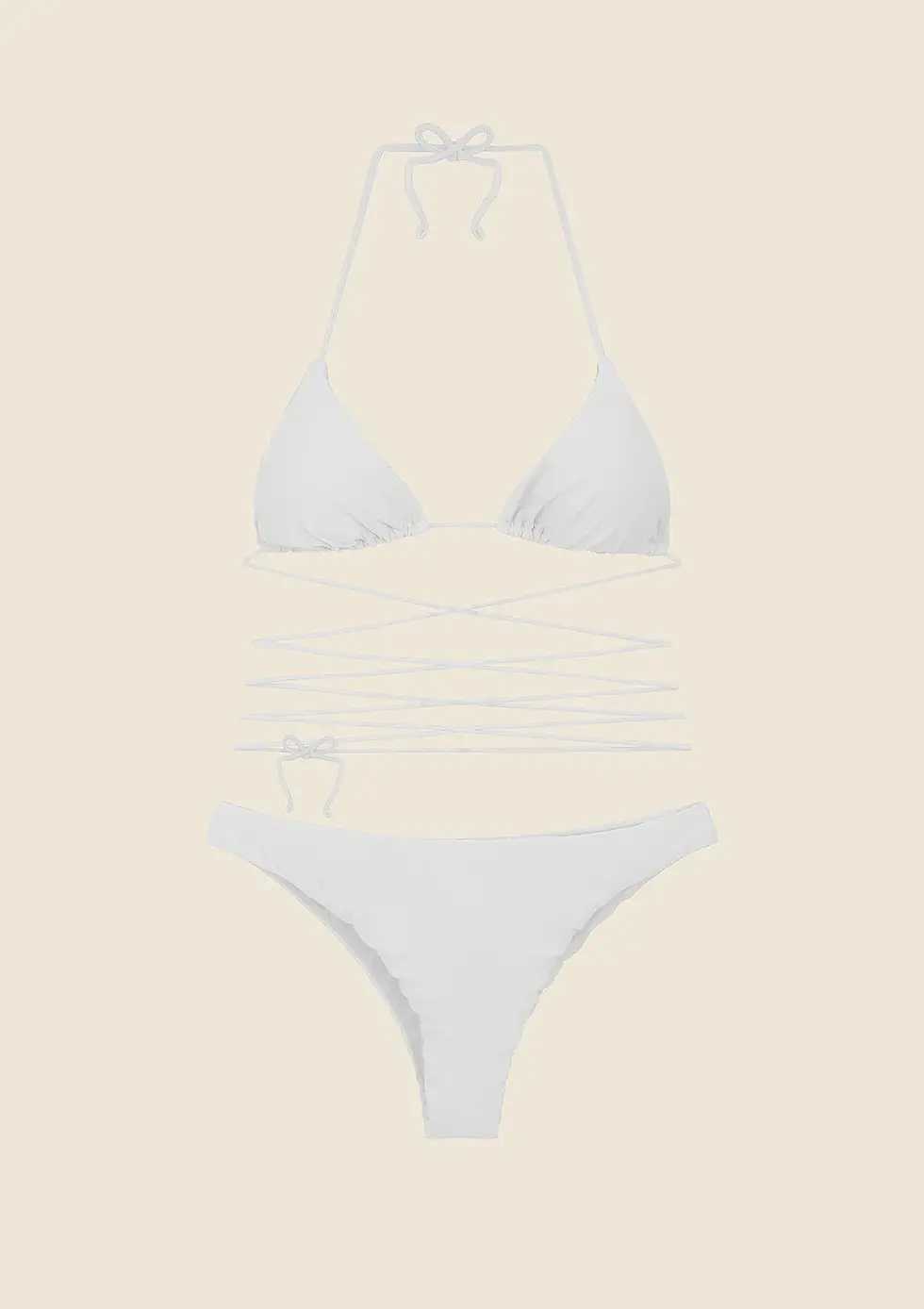 MEFUI Triangolo con slip fisso la Boca bianco