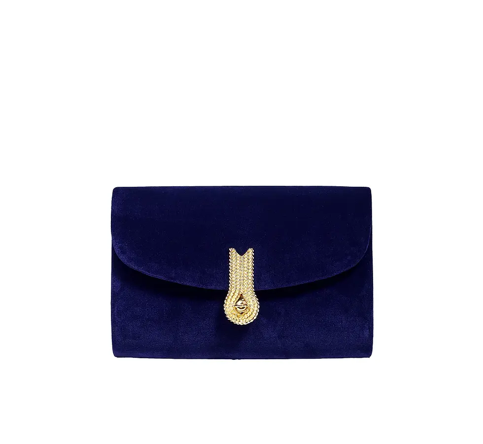 Queen mid velvet blu navy Amato Daniele 
