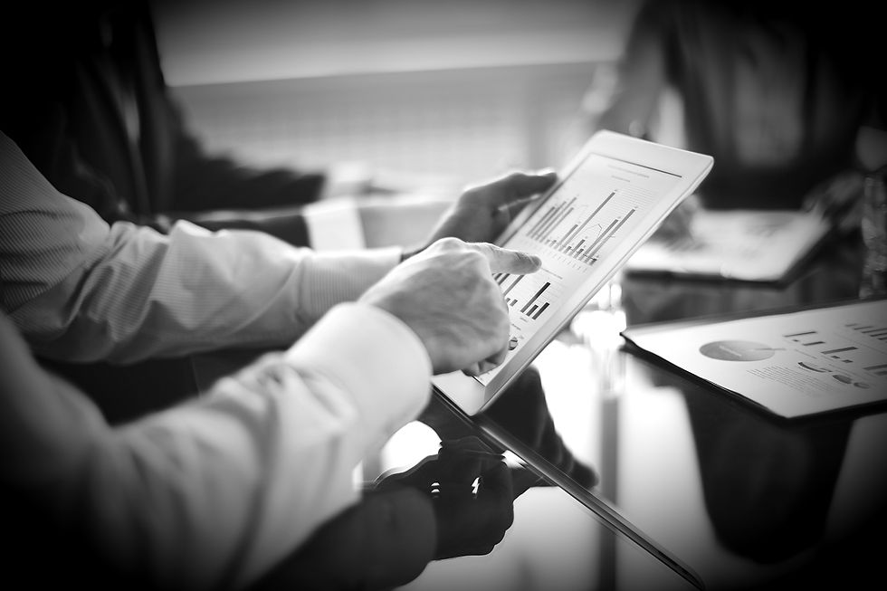 Daten auf einem Touchpad