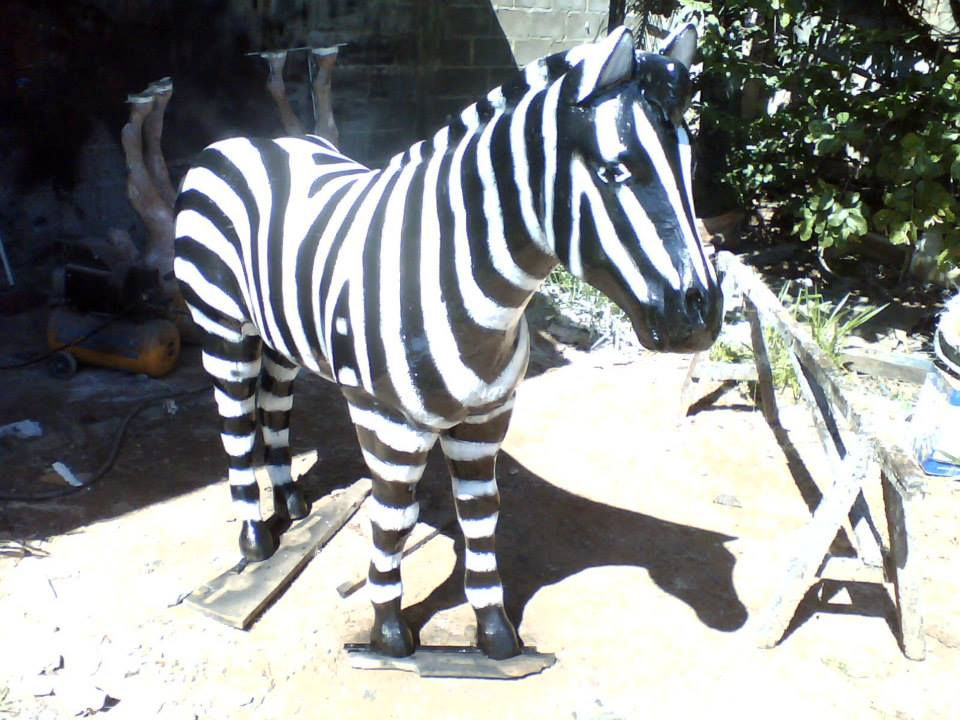 Zebra em fibra