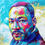 Thumbnail: Expressive portrait of Martin Luther King Jr. in vibrant colors, painted by Alexandra Andreica.
