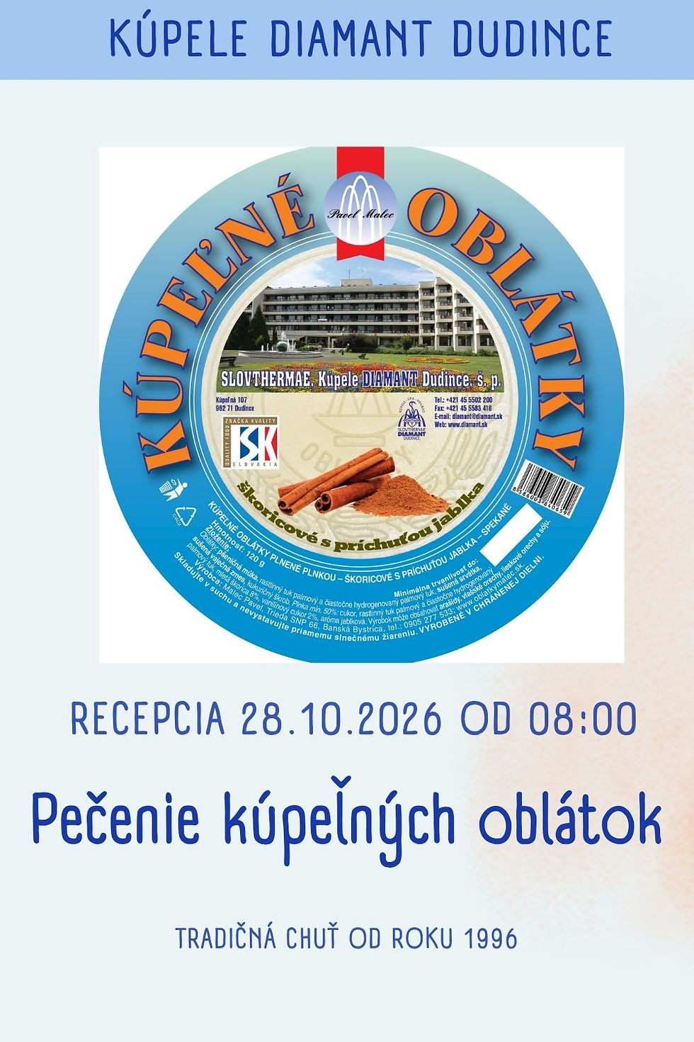 Pečenie kúpeľných oblátok