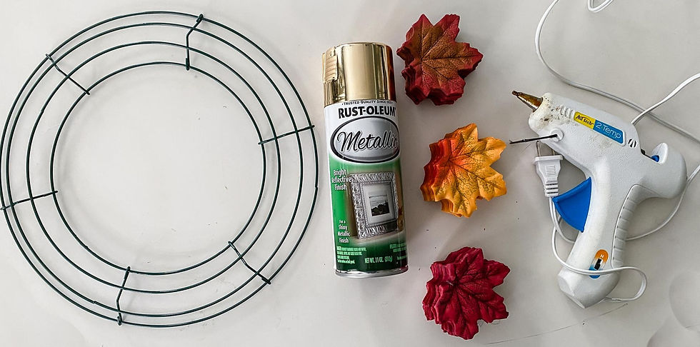 diy gold christmas wreath supplies.jpg