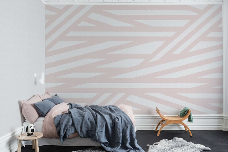 rebel walls sailor's sea pink mural
