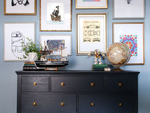 Creating a Gallery Wall With Kid's Art (and other updates in Phoenix's room)