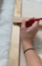 DIY wood letter wall art