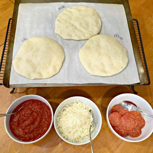 at home summer camp- make your own pizza