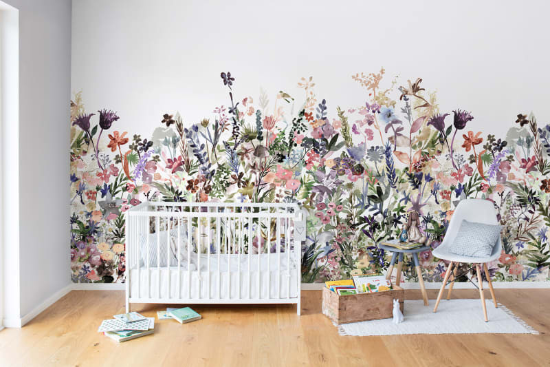 rebel walls may meadow pastel mural