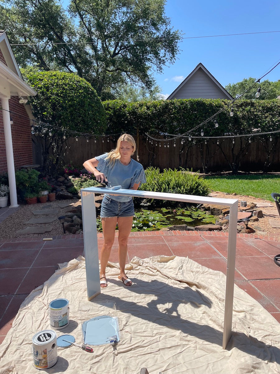 laundry room washer and dryer surround table build