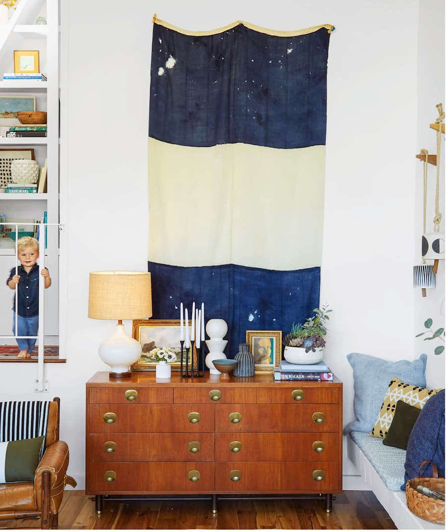 antique distressed flag DIY