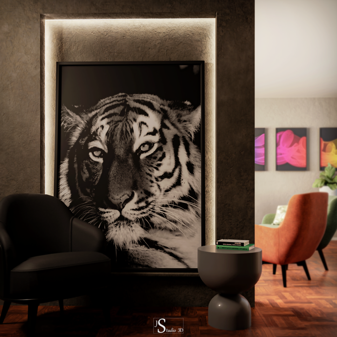 Maquete Eletrônica e Renderização de Arquitetura, Hall de Entrada por JS Studio 3D