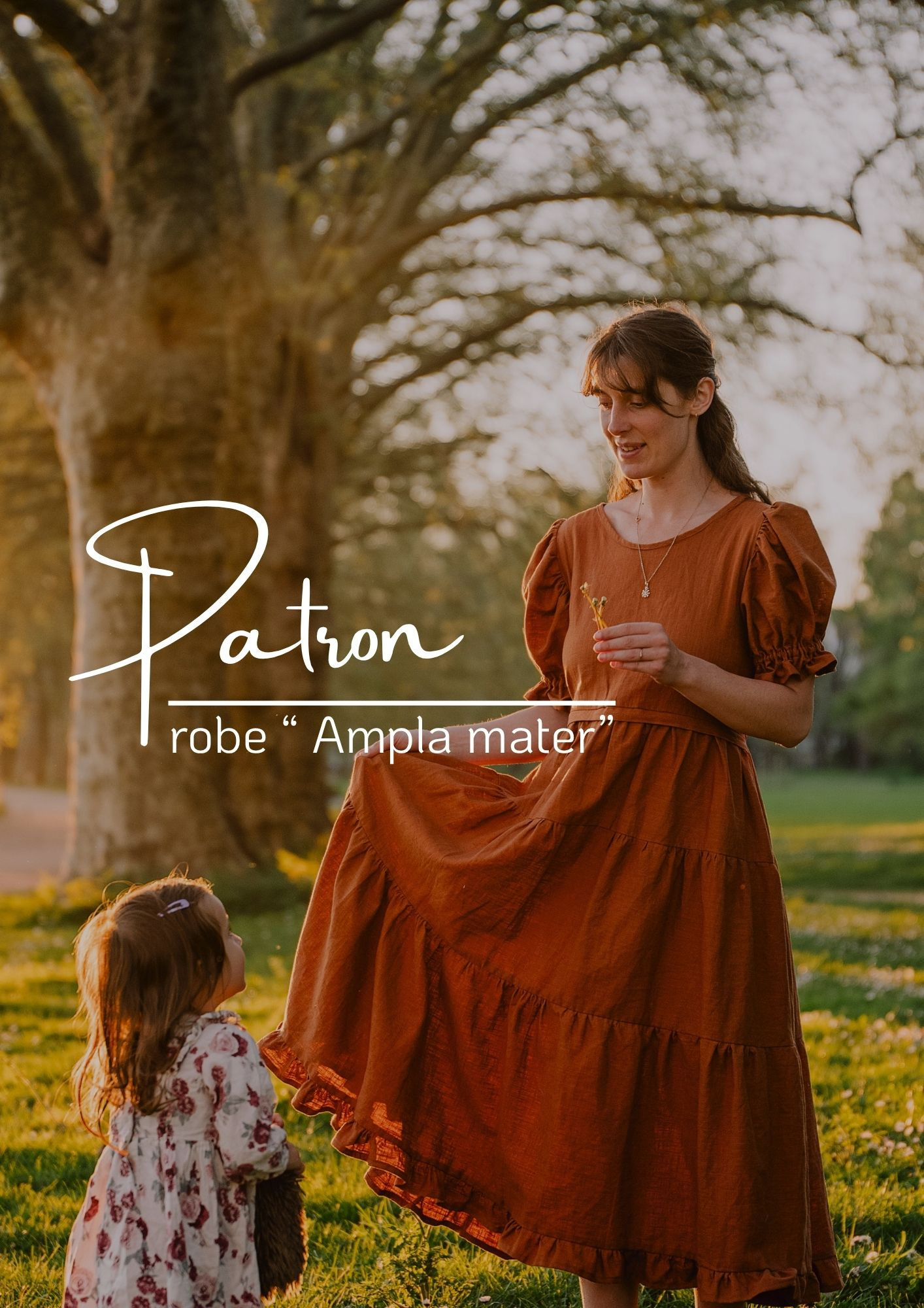 Patron de couture PDF d'une robe de grossesse et d'allaitement