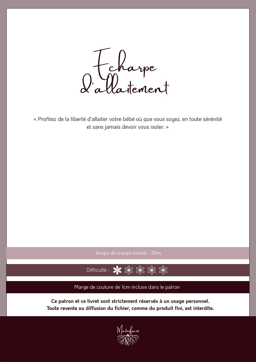 Miniature : guide et étape pour coudre une écharpe d'allaitement,  lait maternel