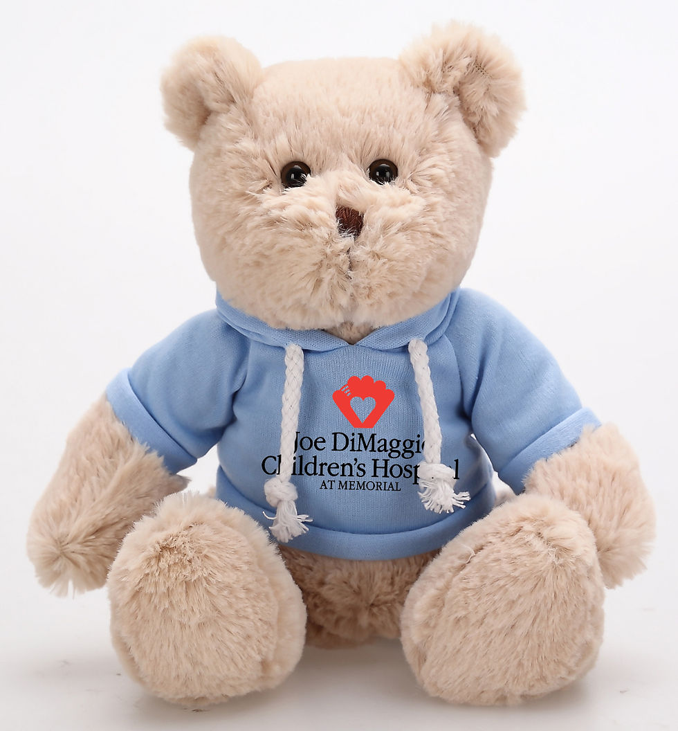 Thumbnail: Cardiology Promo Anniversary Gift-Free Logo-Hoodie Bear Beige