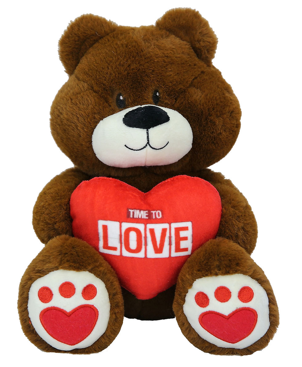 Thumbnail: Lovely Message Bear, Featuring Large Custom Imprint Area	 for Your Logo