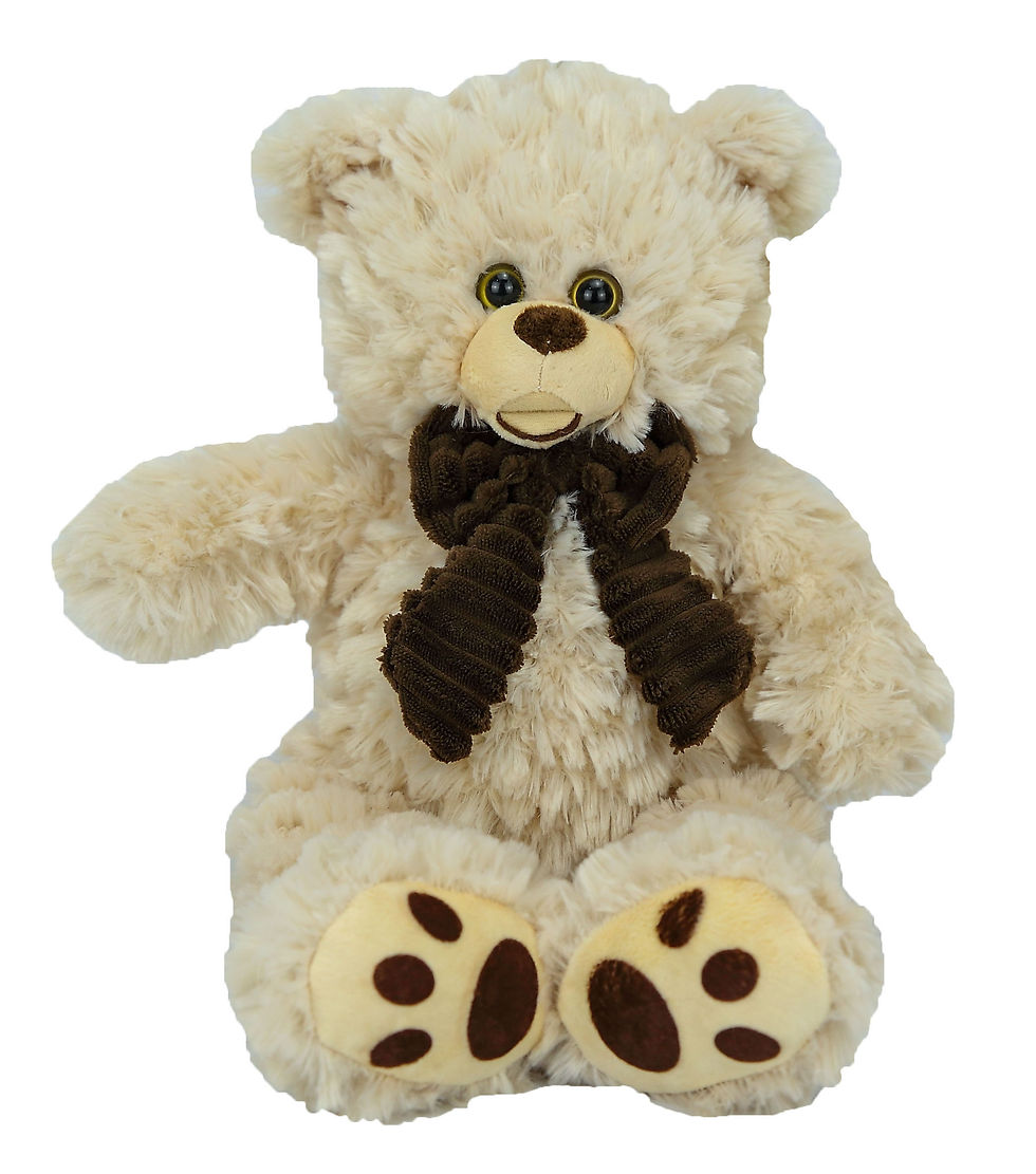 Thumbnail: Deluxe Furry Cubs with Scarf, Available in Two Rich Hues	, with Your Logo