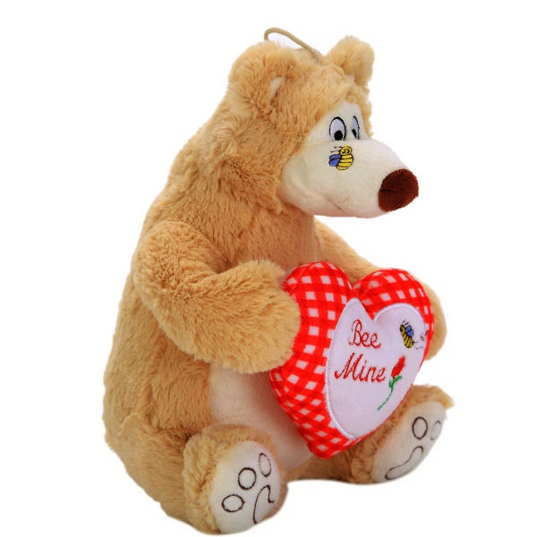 Thumbnail: Bee Mine Honey Bear Holding a Big Puffy Heart Everybody Loves